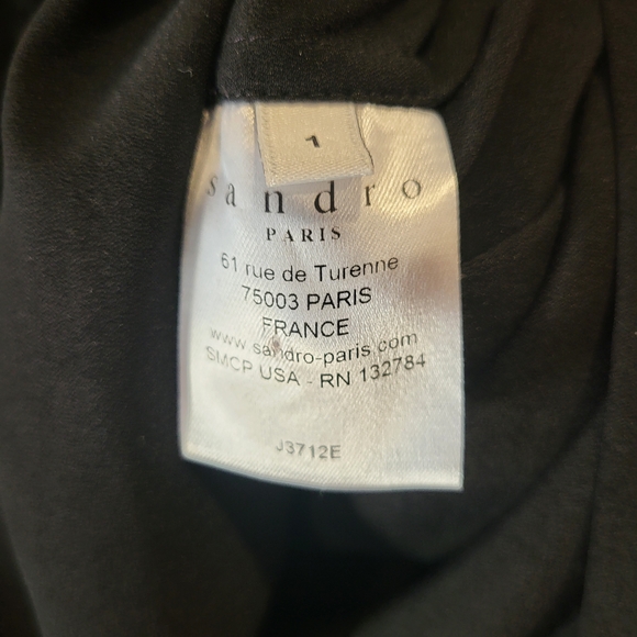 Sandro Black and White Layered Maxi Skirt - Picture 2 of 7